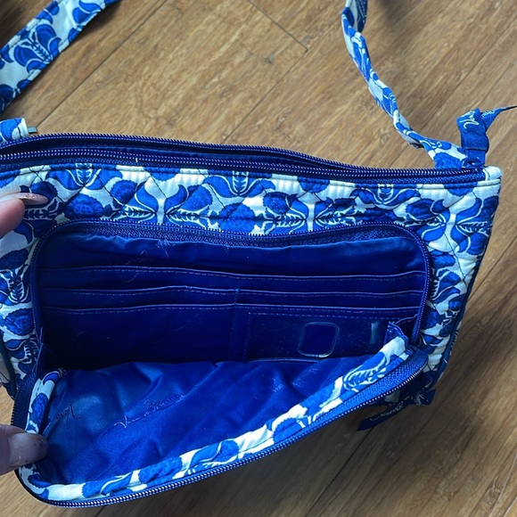 Vera Bradley bag cobalt tile adjustable purse - Picture 2 of 5